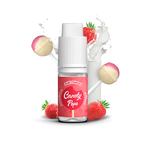 E-liquide Candy Pops Creamy Strawberry 10ml | vapeur france