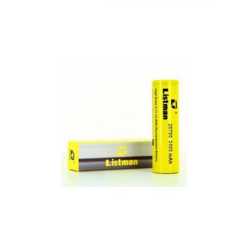 Batterie Listman 20700 - 3400mah (40A) (Par 2)