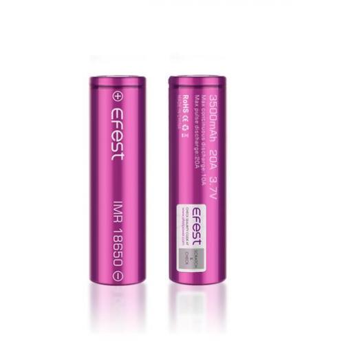 Batterie Efest IMR18650 - 3500mah (20A) (par 2)